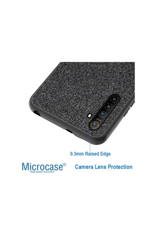 Microcase Realme Xt Fabrik Serisi Kumas & Deri Desen Kilif 419243594
