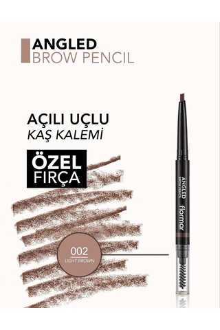 Lexroo Angled Brow Fırça Başlıklı & Asansörlü Ucu Açılı Kaş Kalem Diğer