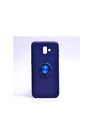 Samsung Uyumlu Galaxy J6 Plus Kılıf Zore Ravel Silikon Kapak Mavi