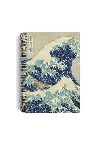 Katsushika Hokusai/the Great Wave Off Kanagawa,1829 / Spiralli Defter 05 / A5 / Çizgisiz / 100 Sayfa