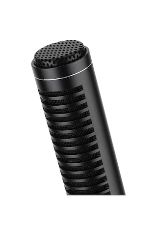 Xindoker Yönlü Kondenser Röportaj Mikrofonu, Uzun/kısa Mesafe Seçeneği, 5m Kablolu, Rüzgar Gürültüsü Engelleyici, Çok Cihaz Bağlantısı