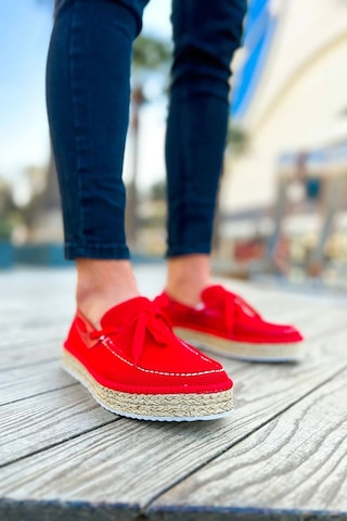 Chekich Ch311 - Espadril Erkek Ayakkabı Kırmızı Çok Renkli