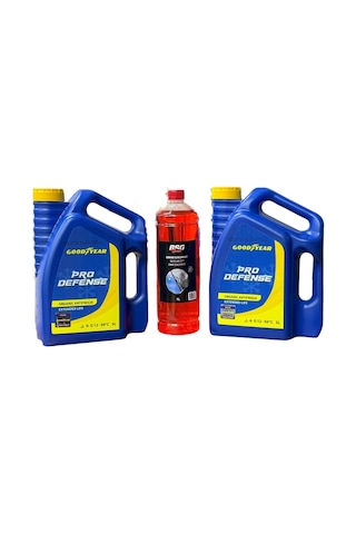 2 Adet Antifriz Kırmızı Organik -56 3 Lt + Cam Suyu 1 Lt Konsantre Araç Bakım Seti