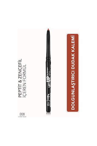 Flormar Lift Up Lip Plumper Lipliner Dolgunlaştırıcı Etkili & Uzun Süre Kalıcı Dudak Kalemi 008 Iconıc Nude