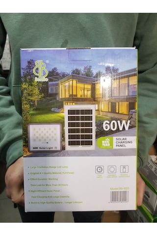 Benbo 60w Solar Light Kumandalı Şarj Panel İp66 Su Gecirmezlik .wireless Control 1