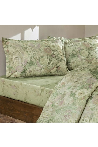Linens Allday Citra Pamuk Saten Çift Kişilik Nevresim Takımı Pembe Pembe