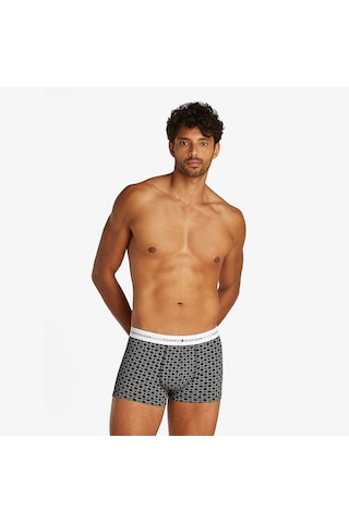 Tommy Hilfiger 3 Parça Trunk Print Erkek Gri/haki/lacivert Boxer 026 Um0um02768 Gri