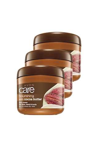 Avon Care Kakao Yağı Yüz El ve Vücut Kremi 3 x 400 G
