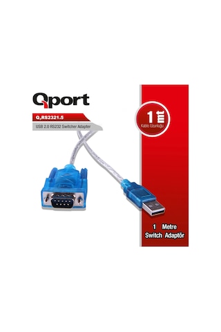 Qport 1.5m Usb2.0 To Rs232 & Parelel Çevirici Kablo Q-rs2321.5