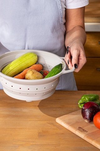 Emsan Soft Katlanabilir Büyük Süzgeç Gri