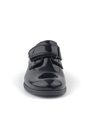 Rakerplus Siyah Rugan Cırt Cırtlı Oxford Çocuk Okul Ayakkabısı Siyah