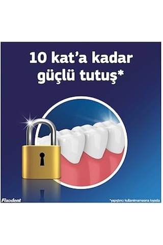 Fixodent Plus Güçlü Tutuş Diş Protez Yapıştırıcı Krem 5 x 40 G