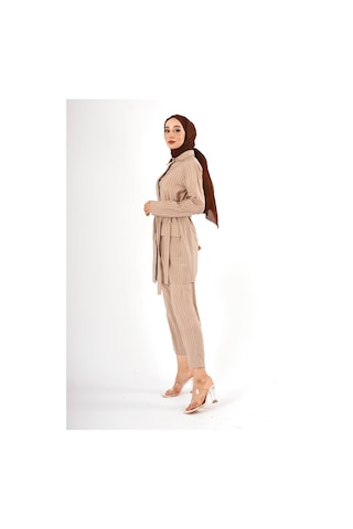 Fatma Sezen Çizgili İkili Takım Çok Renkli