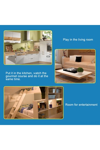 Xiyyadms Esnek 360 Derece Döner 70cm Pvc Kolu Telefon Tablet Tutucu - 4-10.6 İnç Uyumlu, Yatak/ofis Kullanıma Uygun, Şarj Portu, Siyah Diğer