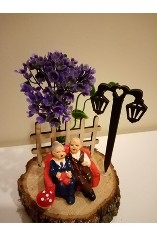 Evlilik Yıl Dönümü Hediyesi Sevgiliye Hediye Bankta Oturan Tonton