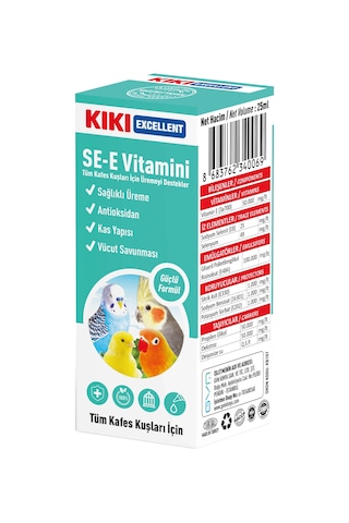 Kiki Excellent Kuş Se-E Vitamini 25 ML