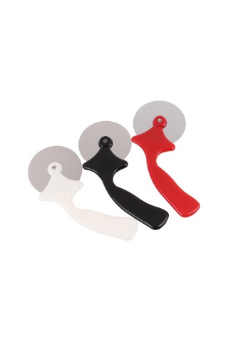 Kırmızı Paslanmaz Çelik Jant Pizza Kesici Pizza Aracı Mutfak Aksesuarları