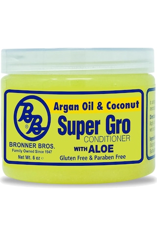 Bronner Bros Super Gro Argan Oil & Coconut Saç Ve Saç Derisi Bakım Kremi 170gr