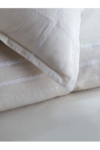 Elegance Runa Pamuk Saten Nevresim Takımı Bej Çift Kişilik Bej