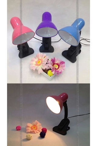 Xolo Mandallı Masa Lambası Ofis Ev Ders Öğrenci Çalışma Lambası