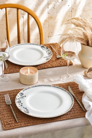 Emsan Artisan Fine Bone 2'li Servis Tabağı 27 Cm