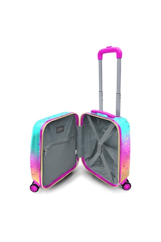 Coral High Kids Renkli Dondurmalı Kedi Desenli Çocuk Valizi 16777