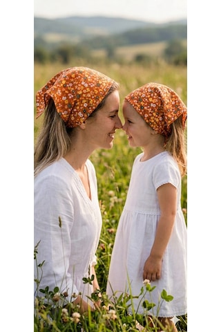 Anne Kız Kombin Saç Bandanası Takım Yazlık Ürün %100 Pamuklu Poplin Kumaş Anne Kız İkili Fiyatıdır Turuncu Anne Kız Kombin Saç Bandanası Takım Yazlık Ürün %100 Pamuklu Poplin Kumaş Anne Kız İkili Fiyatıdır Turuncu