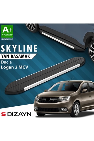 S-dizayn Dacia Logan 2 Mcv Skyline Aluminyum Yan Basamak 183 Cm 2013-2020 A+ Kalite