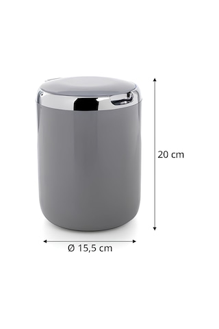 Pasıfık 3 Lt Cop Kovası Plastık Grı M-e29-07-p Gri