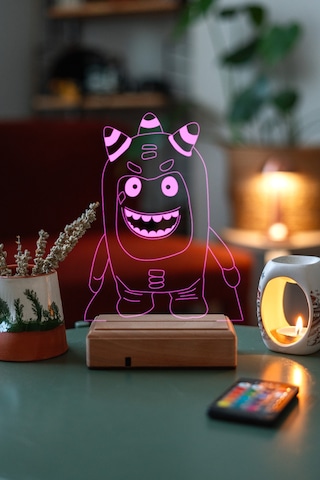 Çocuklar Için Hediye Oddbods 16 Renk Gece Lambası
