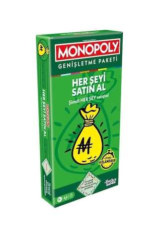 G0720 Monopoly Her Şeyi Al - Genişletme Paketi Çok Renkli