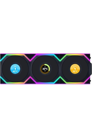 Lian Li Unı Fan Reverse Sl Wıreless Lcd 3x120mm Siyah Kasa Fanı