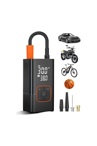 Dijital Kablosuz Usb 2 2000mah Göstergeli Oto Lastik, Bisiklet Hava Pompası Kompresörü