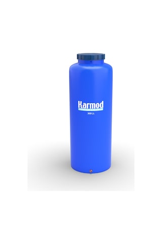 300 Litre Polietilen Dikey Su Deposu - Mavi