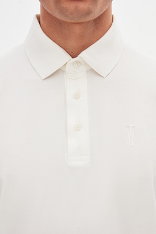 Twn Slim Fit Ekru Pike Dokulu T-shirt 4ec146011784m Ekru