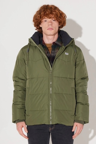 Lee Kapüşonlu Regular Fit Zeytin Erkek Mont L88Bnya61 Yeşil