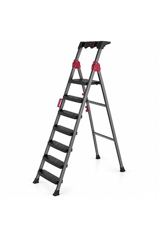 6+1 Basamaklı Metal Merdiven 150kg.taşıma 5671 Hemengoxgoitl 8956731