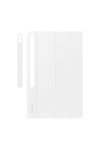 Samsung Uyumlu Galaxy Tab S10/S9 Ultra Klavyeli Mousepadli Kılıf Beyaz