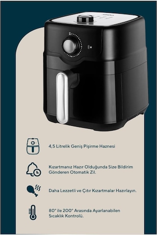 Sinbo Sco-5055 4.5 Lt Yağsız Fritöz Teşhir