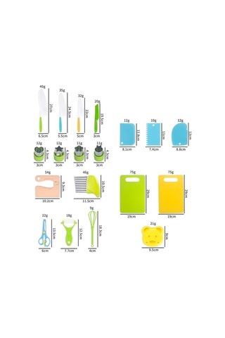 Primepickings Çocuk Yemek Bıçağı Seti 13 Adet Erken Çocukluk Eğitimi Mutfak Aletleri Diğer