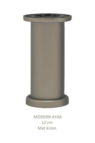 Modern, Düz Ayak 12 Cm Krom, Tv Ünitesi, Koltuk Altı , Dolap Ayağı, Vidaları Hediye Krom
