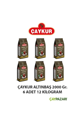 Altınbaş Siyah Çay 2000 Gr X 6 Adet 12 Kilogram Kaliteli Doğal Yaprak Çay