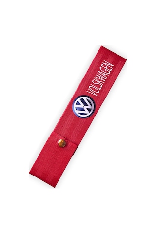 Volkswagen Kırmızı Oto Ayna Askısı & Anahtarlıklı Ayna Ipi / Kırmızı Oto Tampon Dili & Çeki Ipi