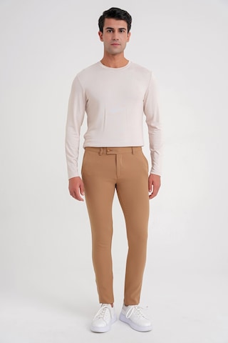 Efor P 1088 Slim Fit Yan Cep Esnek Pamuklu Casual Camel Pantolon Camel