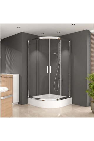 Blackline 5 Mm Oval Temperli Cam Duşakabin H:190 Şeffaf