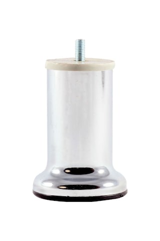 Metal Baza Koltuk Kanepe Sehpa Ayağı Krom Kalın Dişli 10 Cm 4'lü Krom