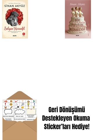 Solgun Karanfil + Bir Evlilik Komedisi + Okuma Sticker'ları