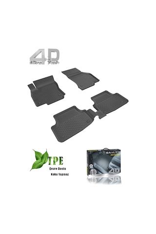 Sahler Volkswagen Taigo 2021+ Siyah Renk 4.5D Araca Özel Paspas S