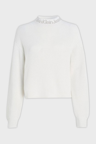 Calvin Klein Kadın Kazak Beyaz
