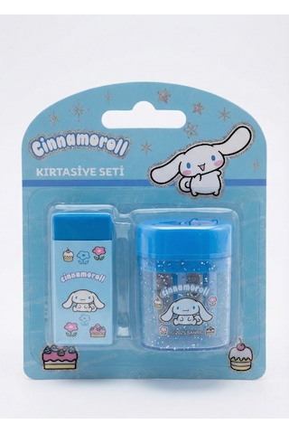 Cinnamoroll Kalemtıraş Ve Silgi Seti Mavi